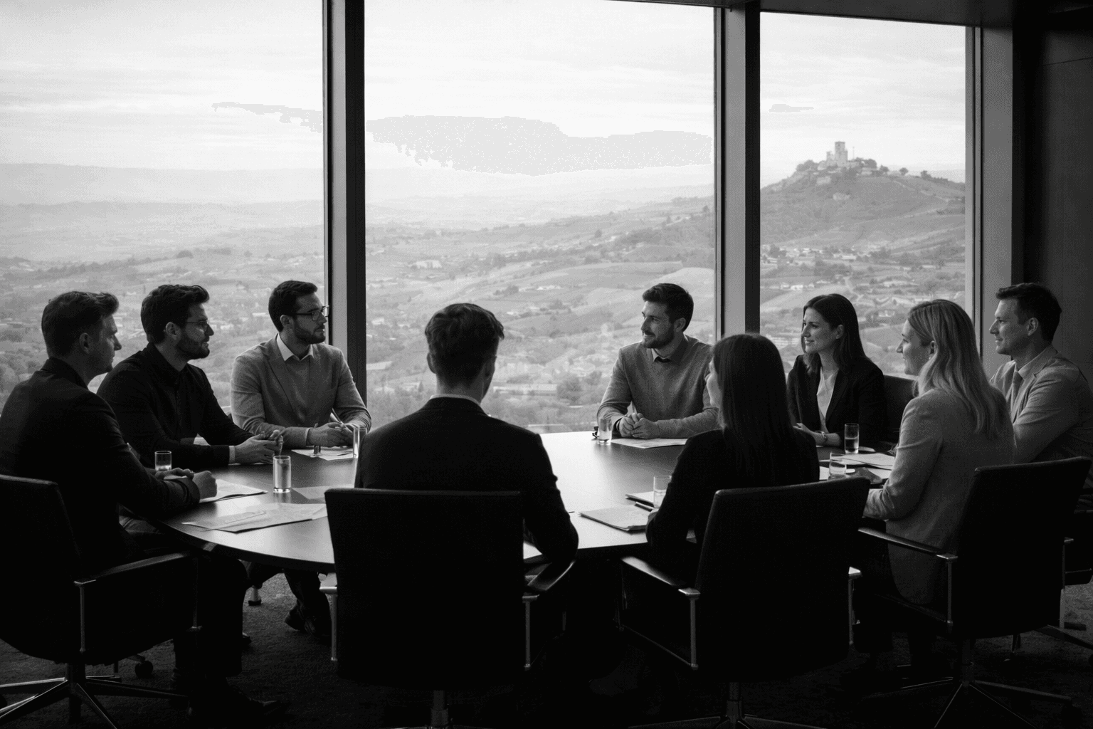 Corporate meeting background